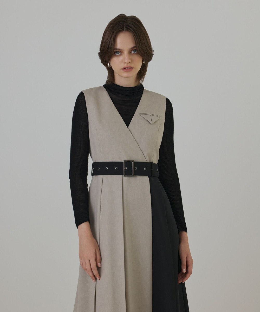 GRACE CONTINENTAL プリーツジャンパースカート 