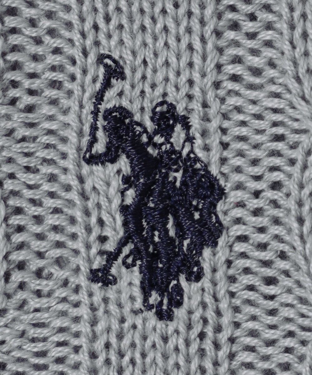 WEGO 別注USPOLO　ケーブルニットポロ 