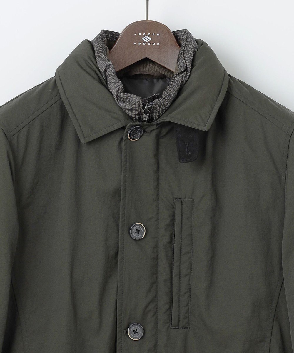 JOSEPH ABBOUD 【3WAY/撥水/INフード/ダウンライナー付】3ハイカウントツイル×パウダータフタ ダウン コート 