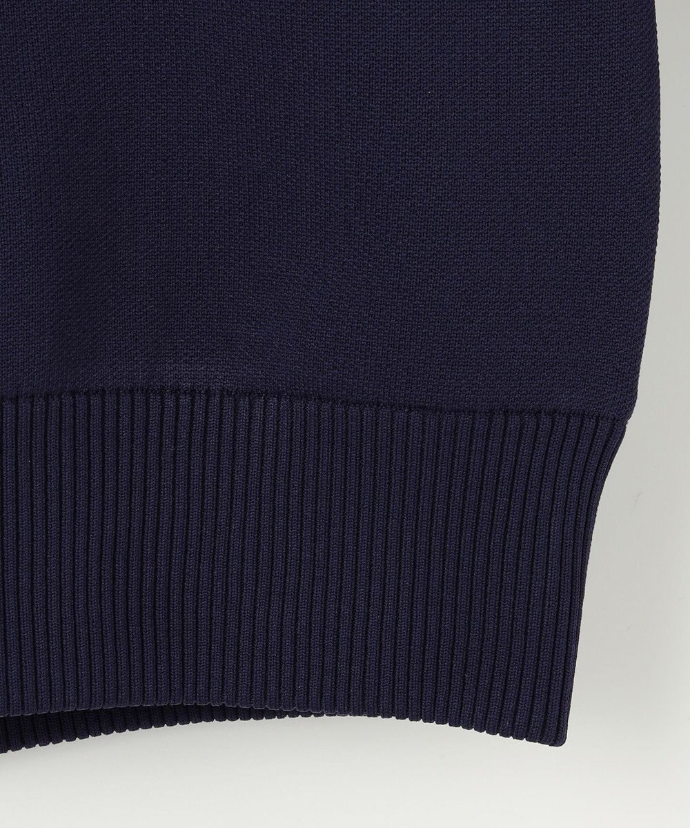 23区GOLF 【MEN】【 蓄熱裏地付き/ウォッシャブル】ロゴ ダブルジャガードニット 