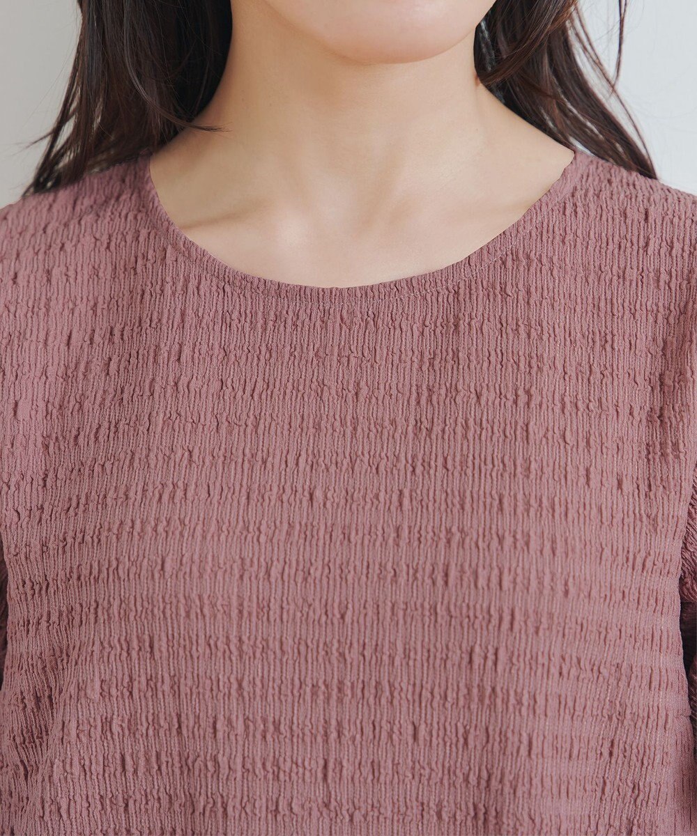 Tiaclasse 【洗える】変形バルーンスリーブカットソーチュニック 