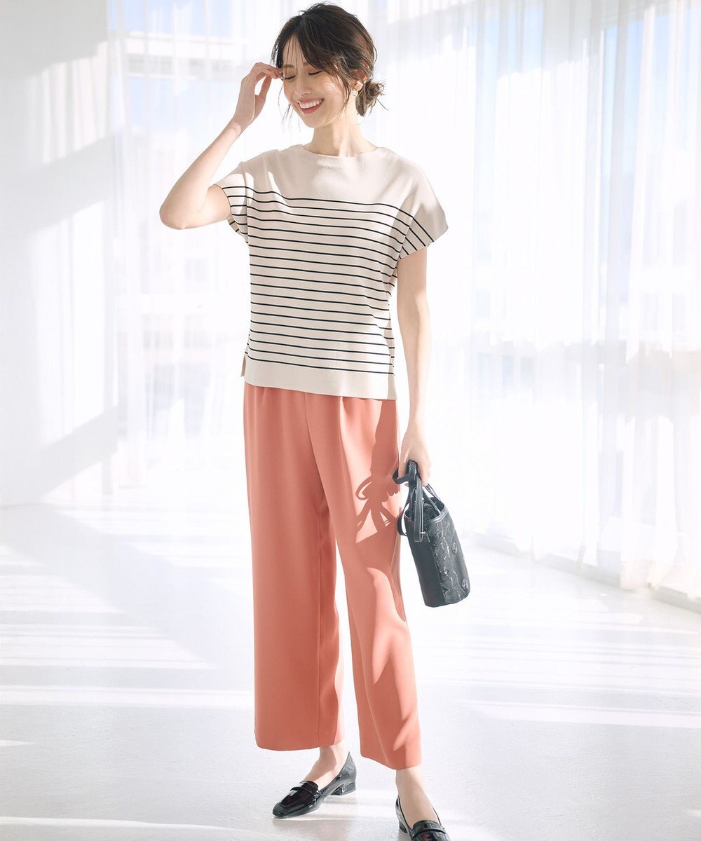 ANY SIS 【撥水・接触冷感・UVカット】コンフォートイージー ワイドパンツ 