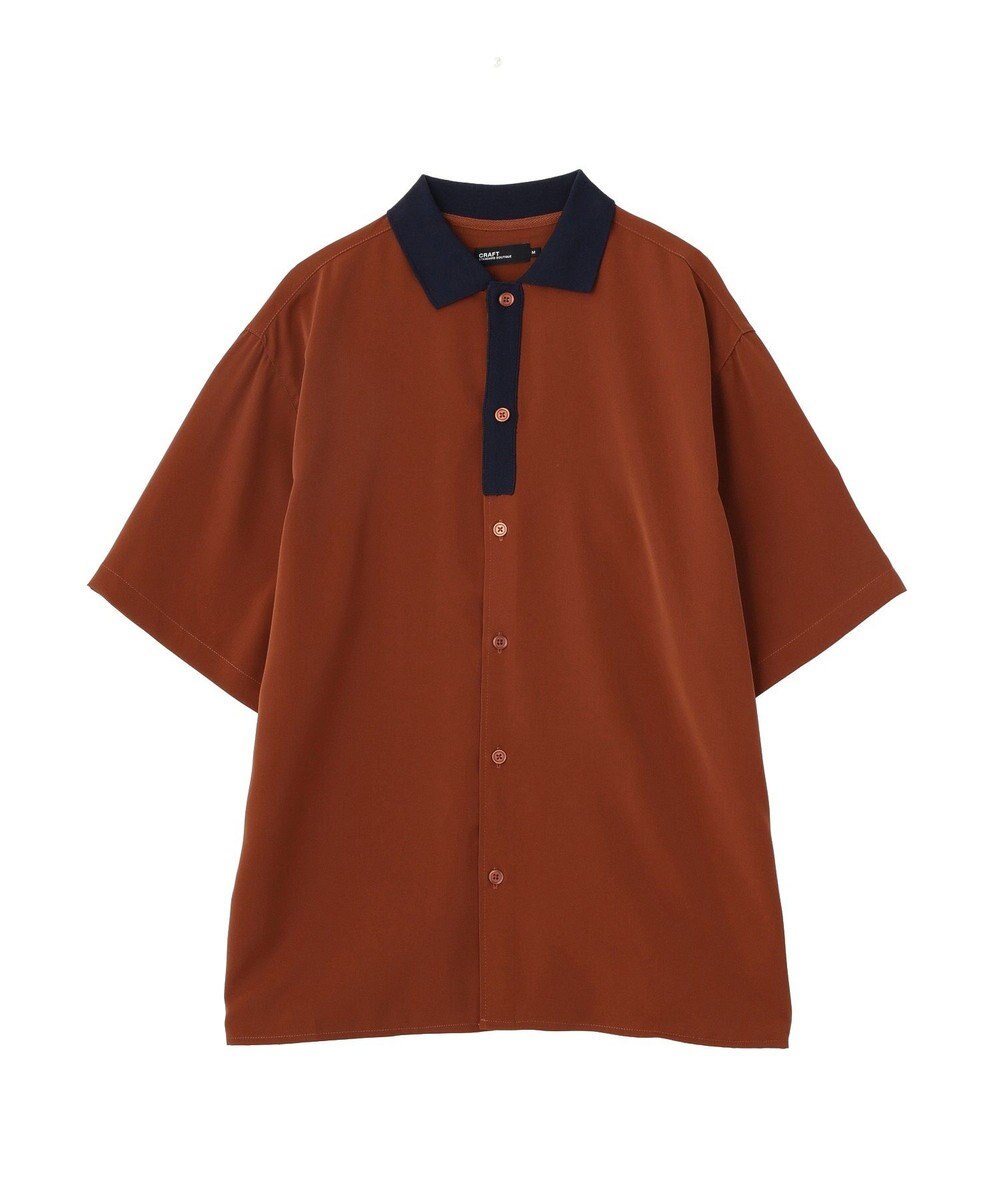 CRAFT STANDARD BOUTIQUE 【クールドライ】バイカラーニット衿ポロシャツ 