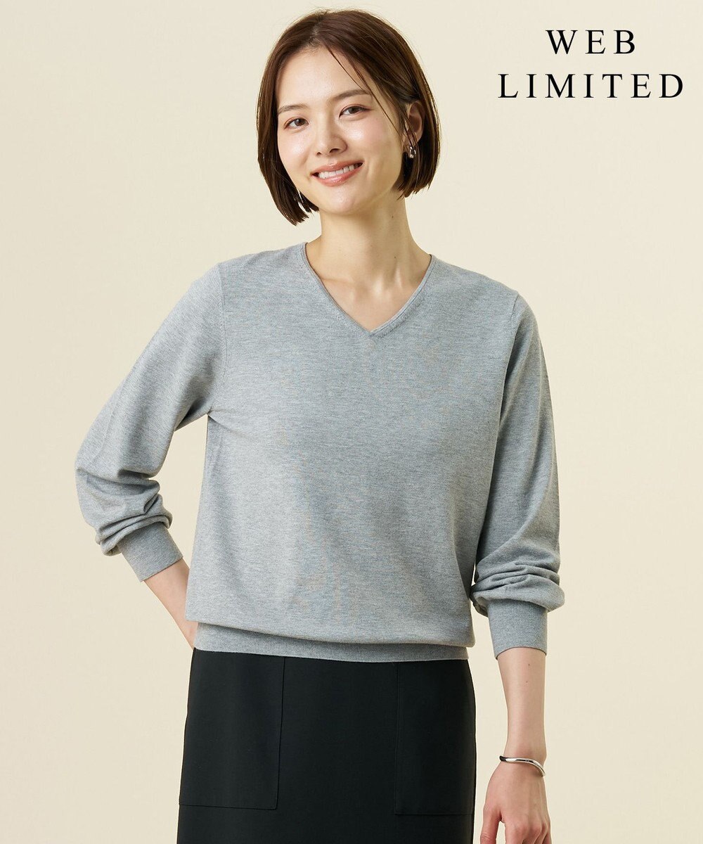 J.PRESS LADIES S 【WEB限定・人気定番アイテム・シーンレスに活躍】PRINCE Vネック ニット 
