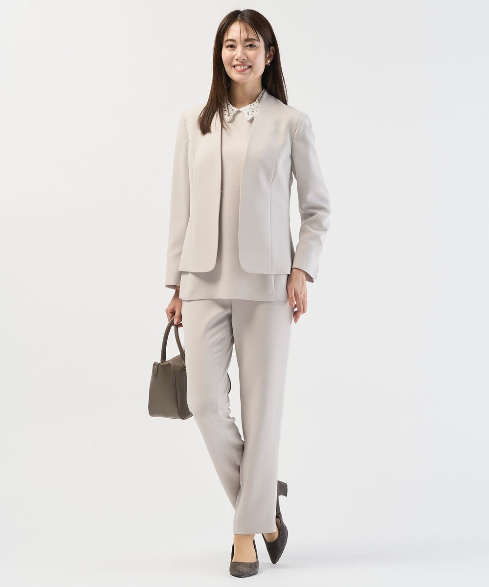 J.PRESS LADIES 【セットアップ対応】セラテリーダブルクロス テーパード パンツ 