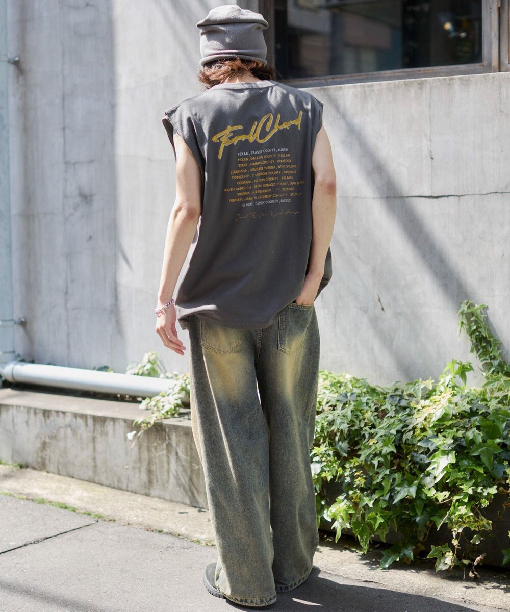 WEGO 【ユニセックス着用ITEM/MLサイズ展開】グラフィックBIGノースリーブ 