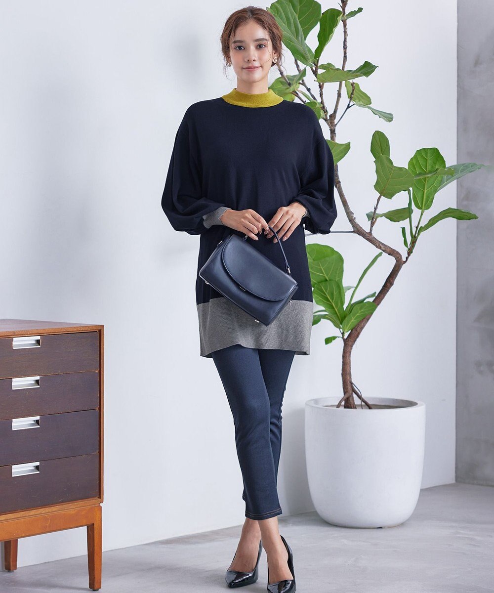 Tiaclasse 【洗える】デニムライク起毛ストレッチ 