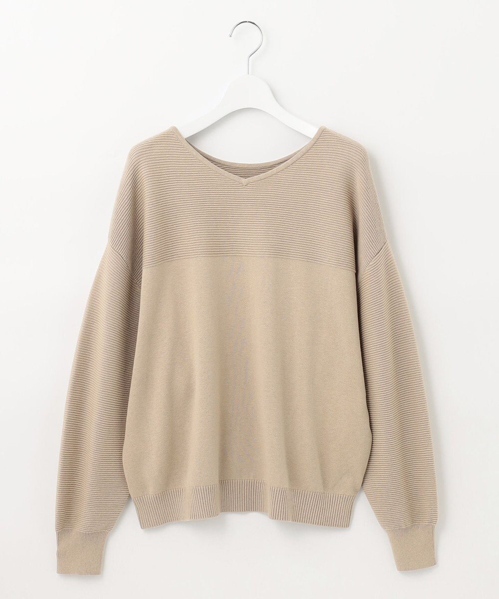 23区 【前後着用可能】コットンカシミヤ ニット 