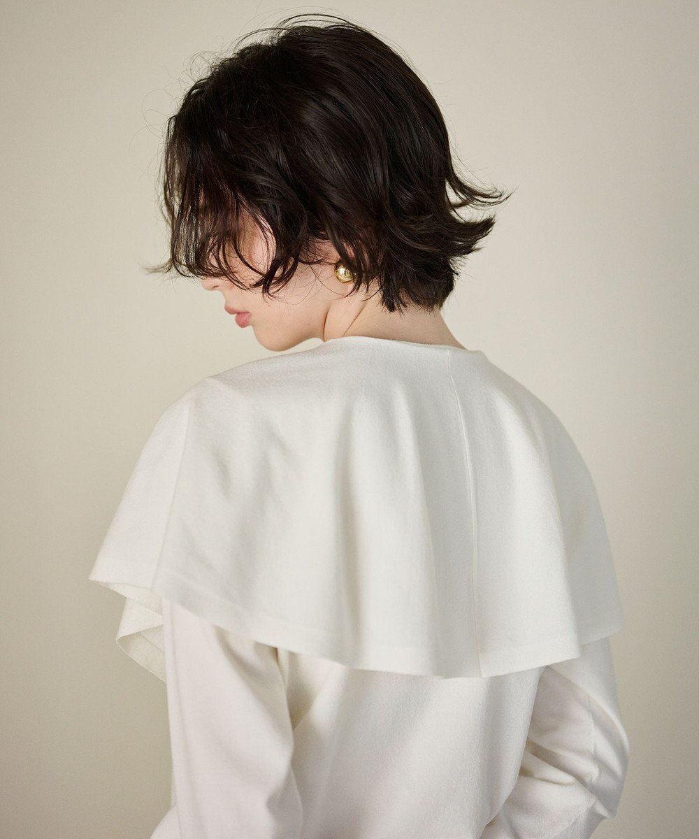 #Newans 【洗える】ケープカラープルオーバー 