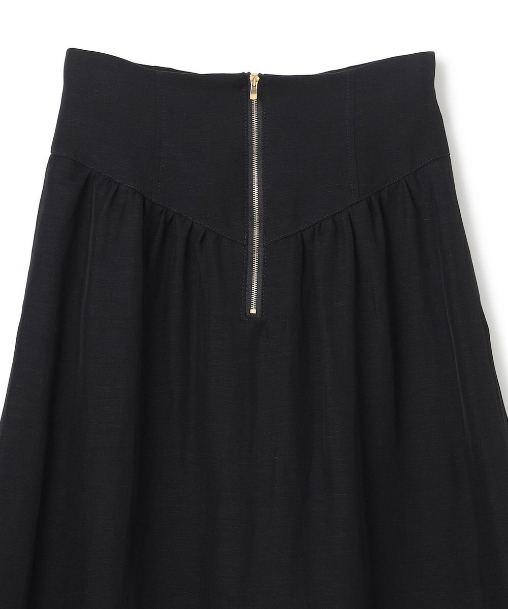 BEIGE， BERNARD / リネン混 ゴールドジップ ハイウエススカート 