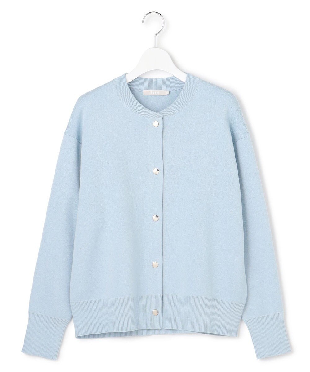 ICB L 【先行予約】 コットンポリエステルスムース カーディガン 