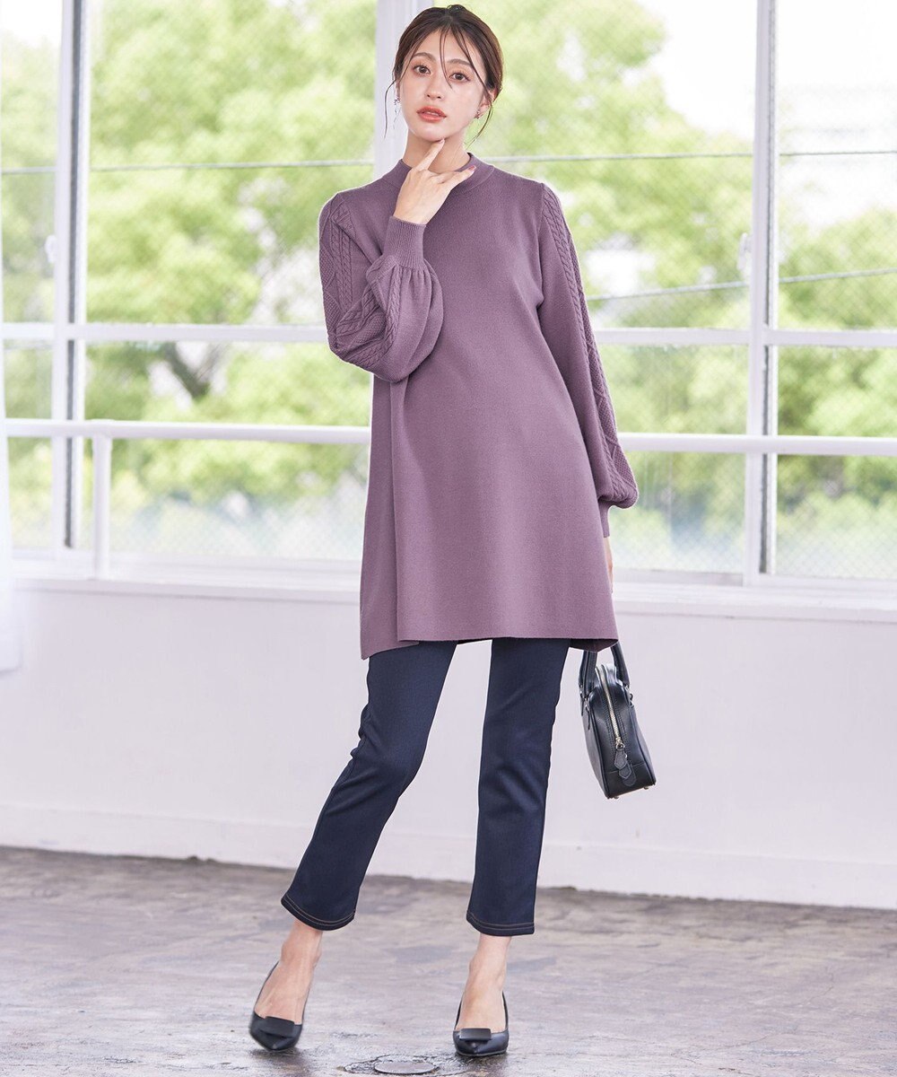 Tiaclasse 【洗える】デニムライク起毛ストレッチ 