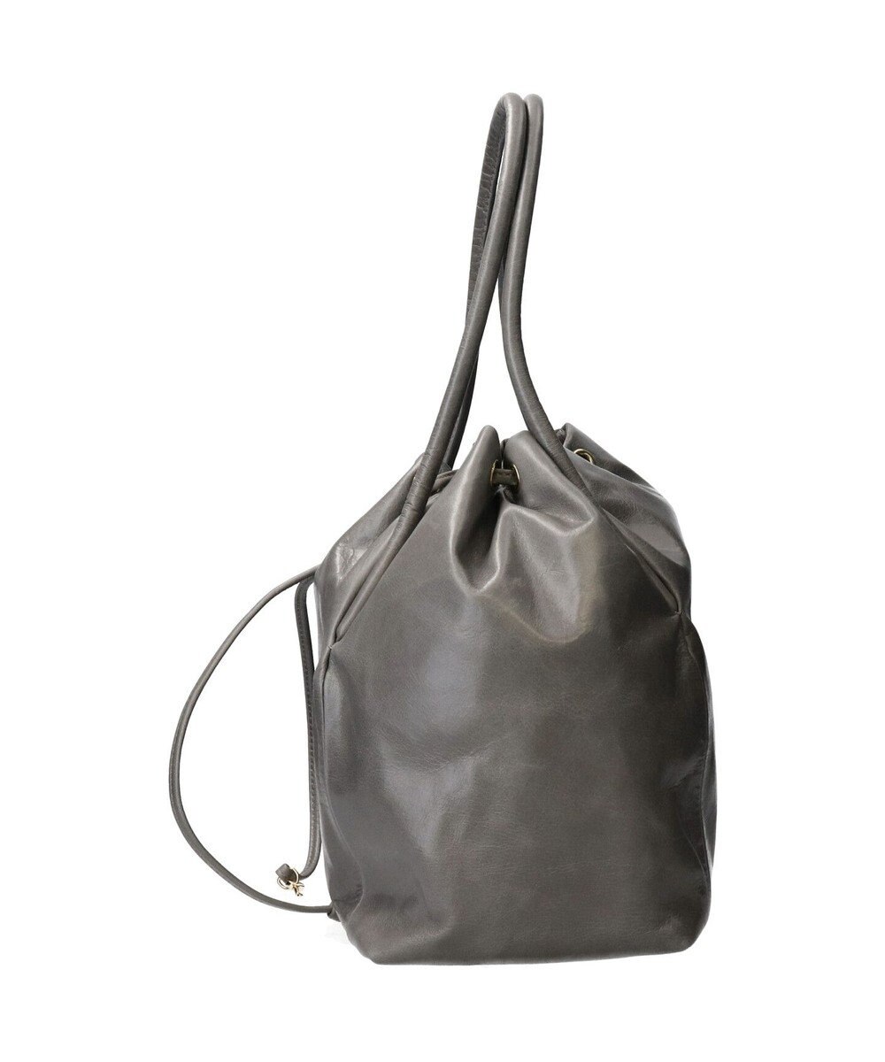 INTER-CHAUSSURES 【CHRISTIAN VILLA】レザー巾着ショルダーバッグ 