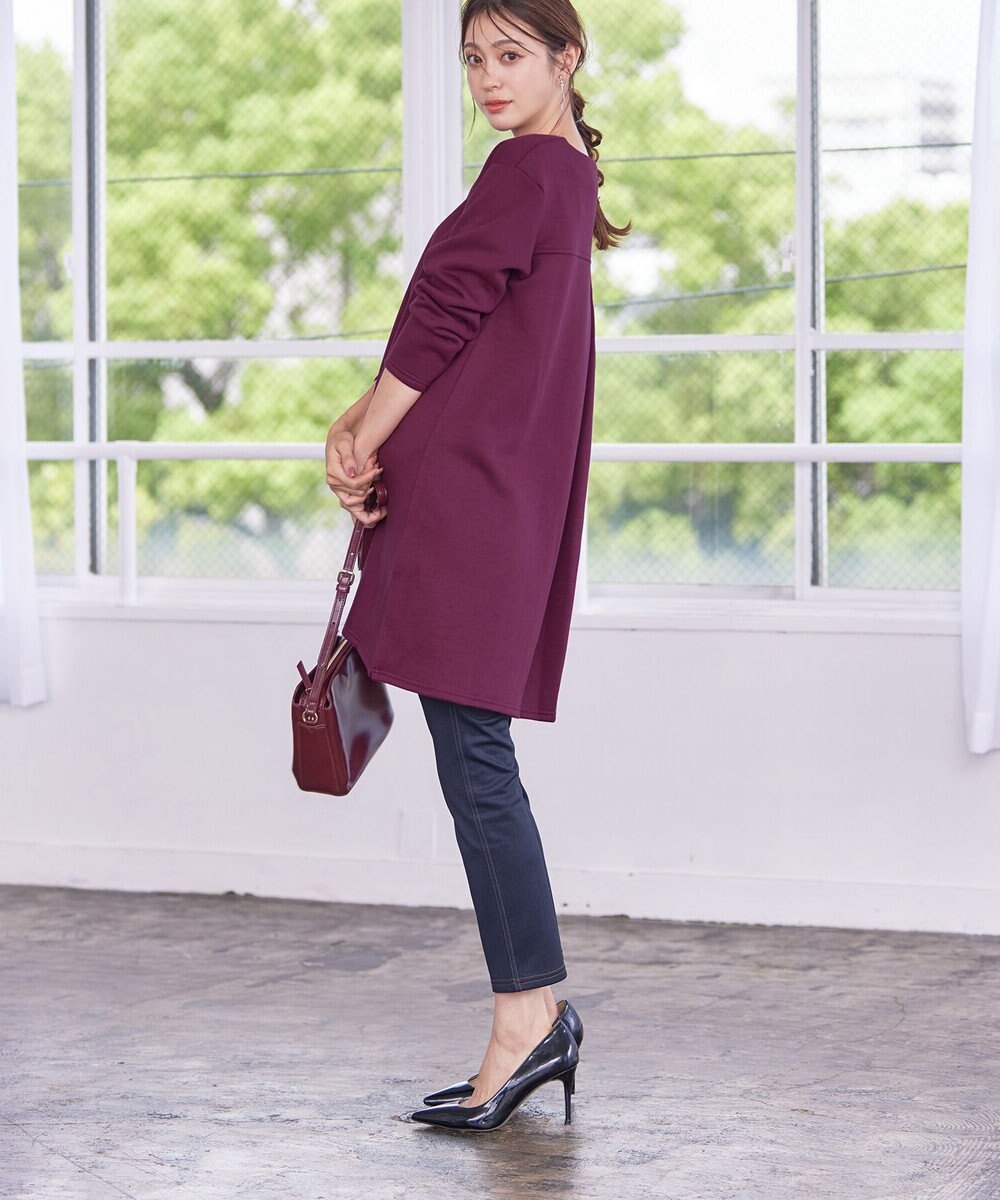 Tiaclasse 【洗える】デニムライク起毛ストレッチ 