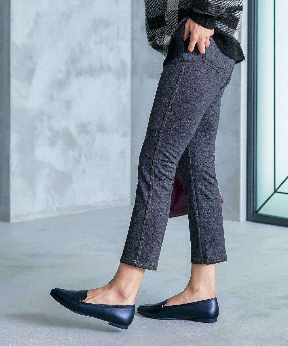 Tiaclasse 【洗える】デニムライク起毛ストレッチ 