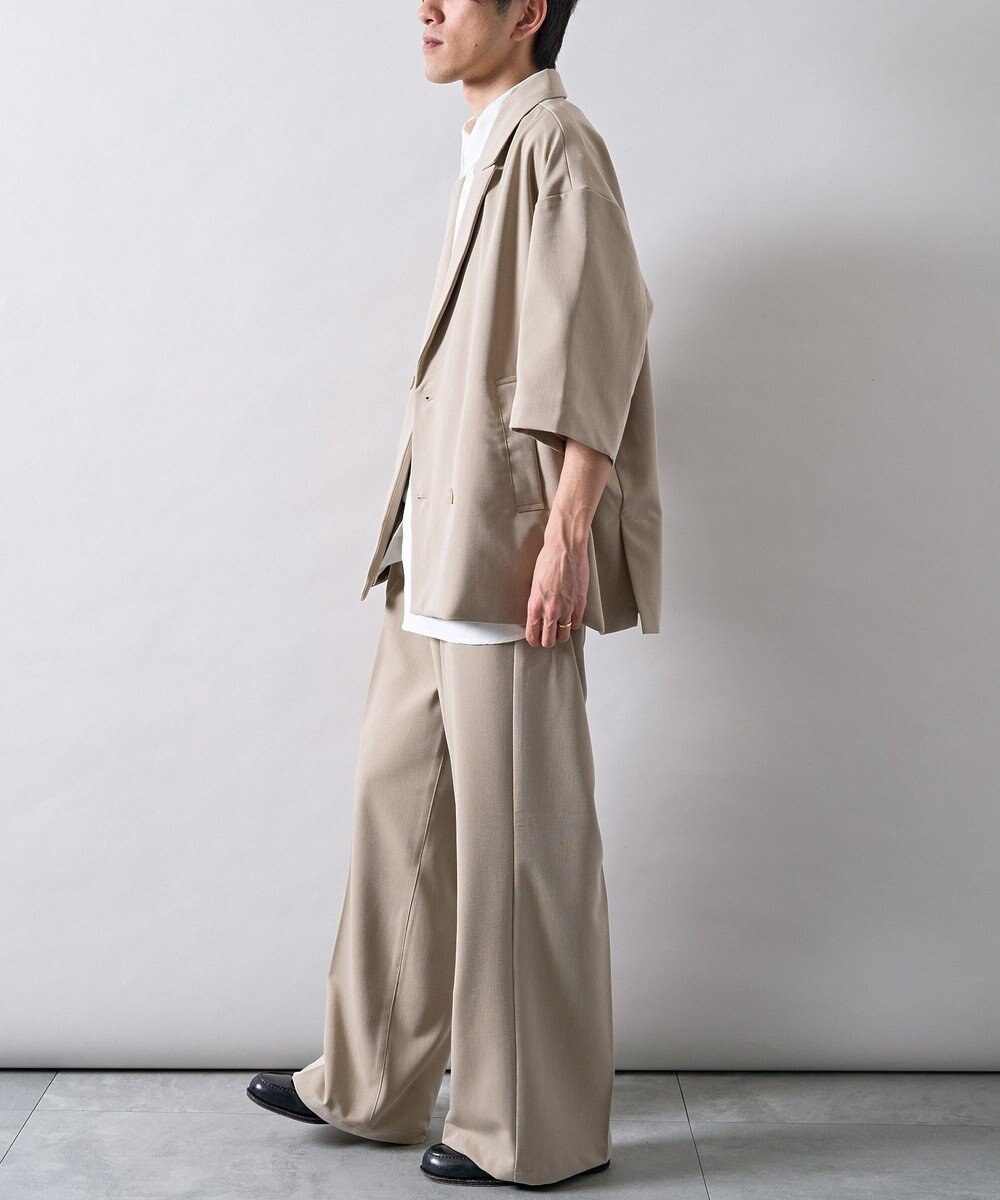 CRAFT STANDARD BOUTIQUE 半袖ダブルテーラードセットアップ 