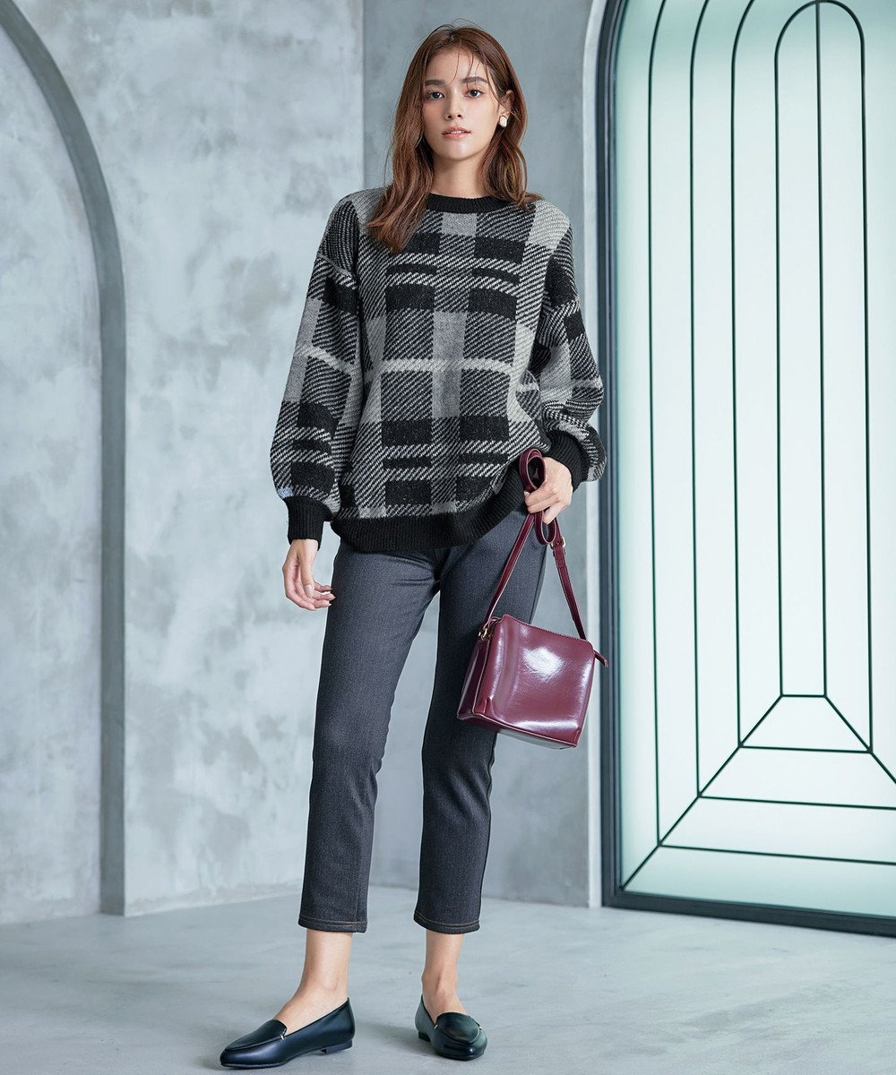 Tiaclasse 【洗える】デニムライク起毛ストレッチ 