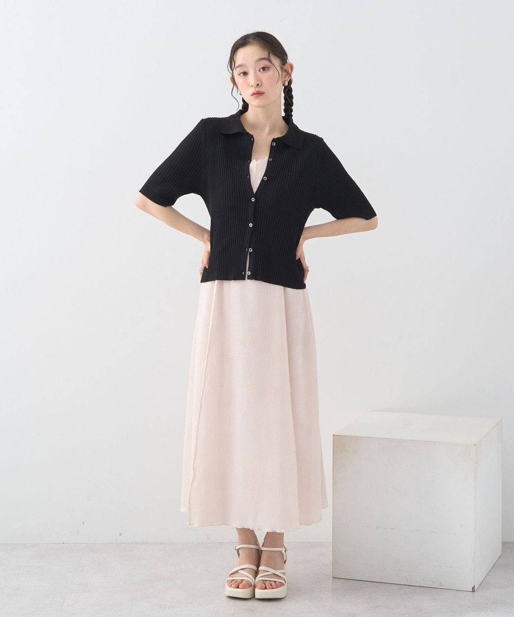 earth music&ecology 【予約】リブニットカーディガン 