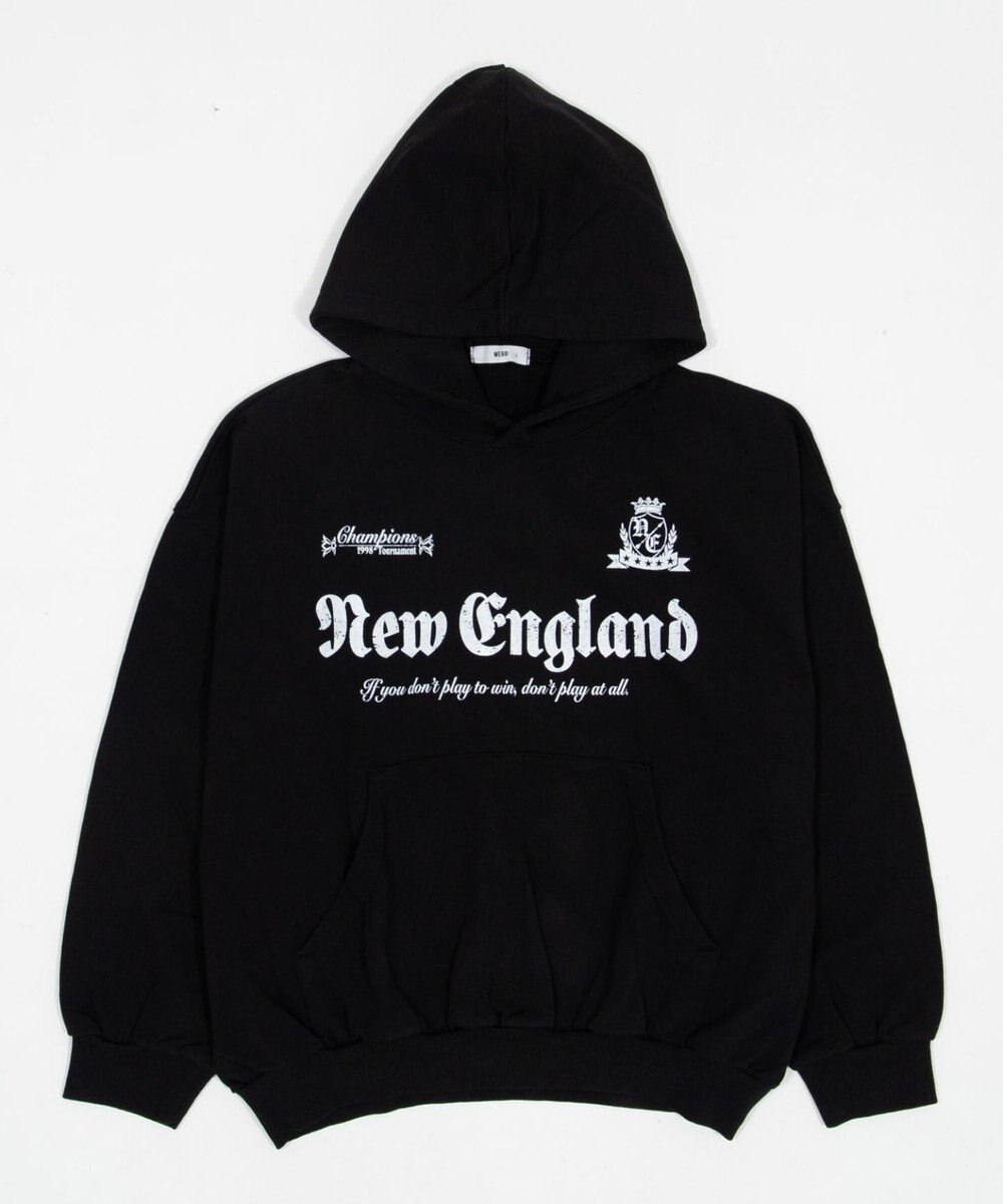 WEGO グラフィックバルーンクロップドプルパーカー 