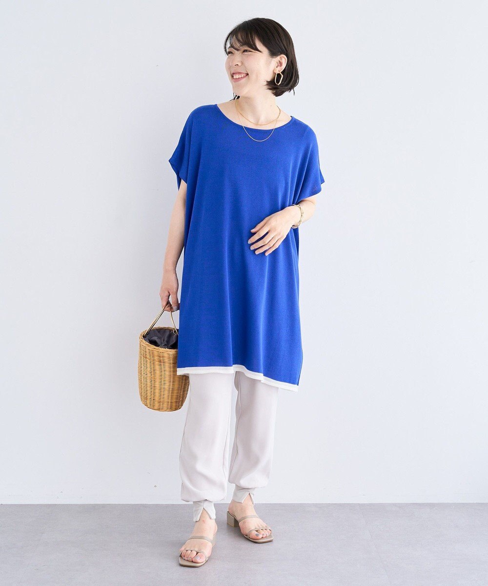 Green Parks 接触冷感ゆったりニットチュニック 