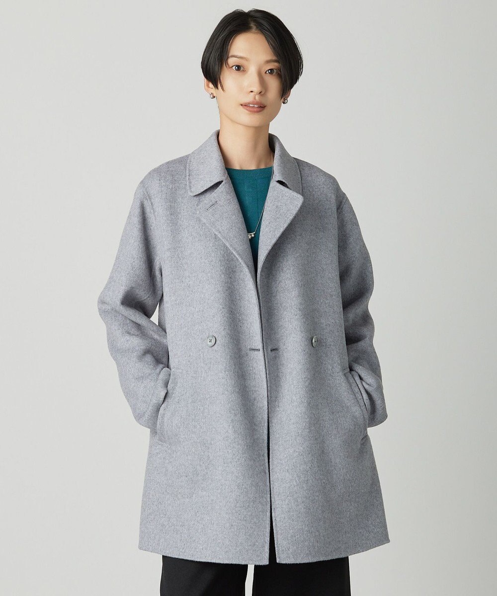 J.PRESS LADIES L ウールナイロンリバー テーラード コート 