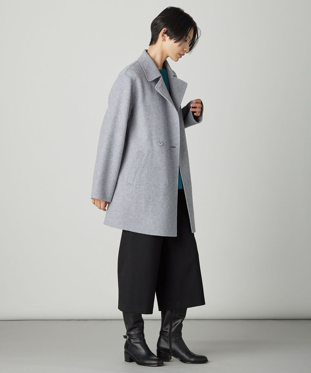 J.PRESS LADIES L ウールナイロンリバー テーラード コート 