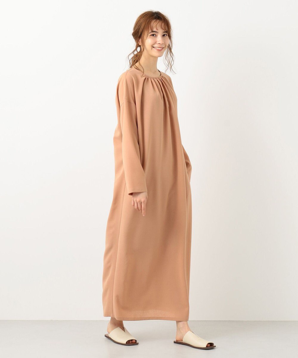 #Newans 【洗える】プルンプクロスバックオープンワンピース 