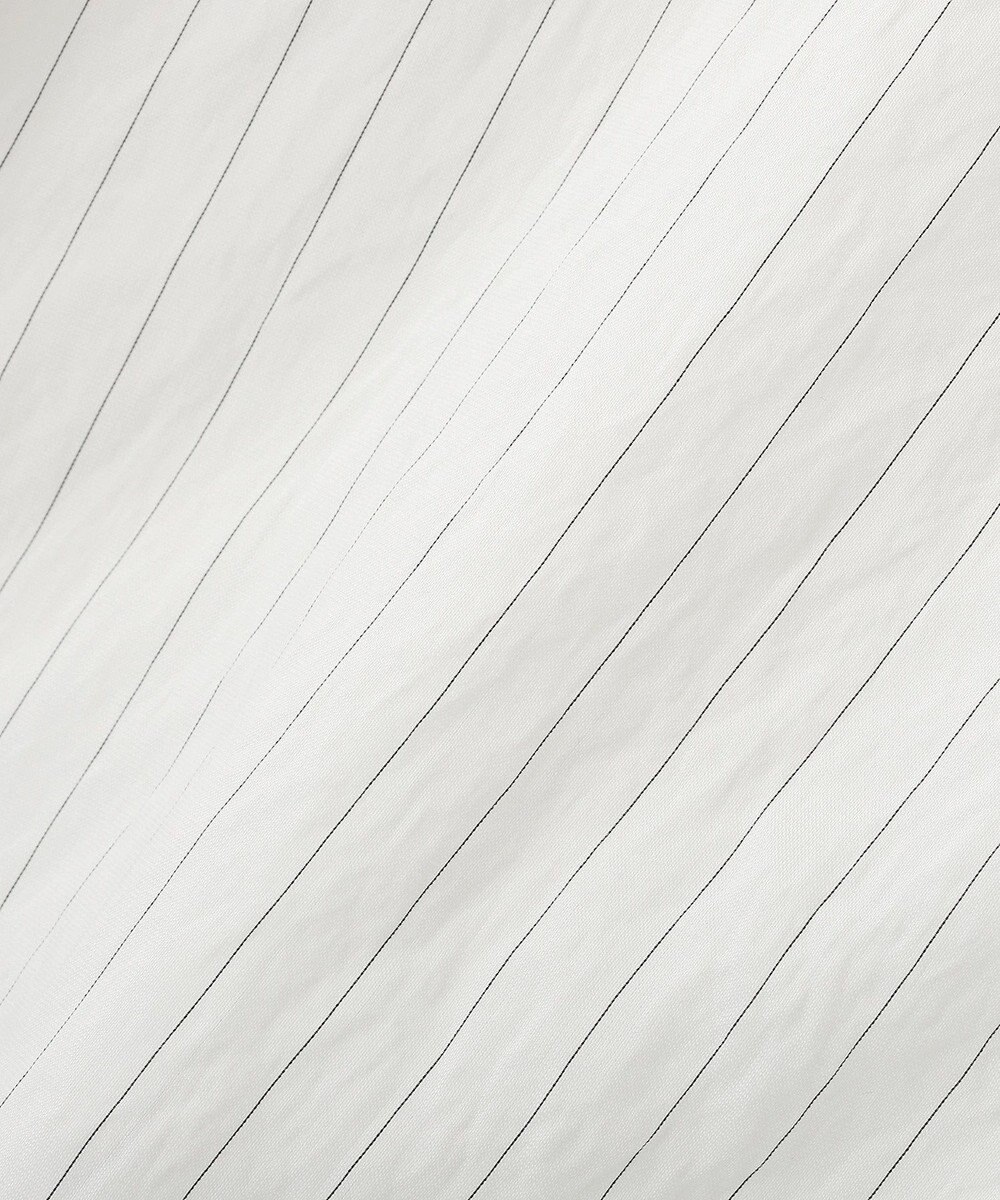 YECCA VECCA ストライプ柄ラッフルブラウス 