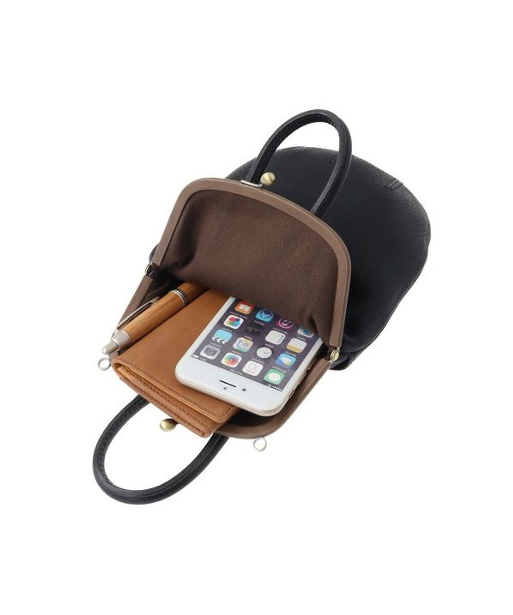 genten ミネルヴァキッコ 口金ショルダーバッグ 