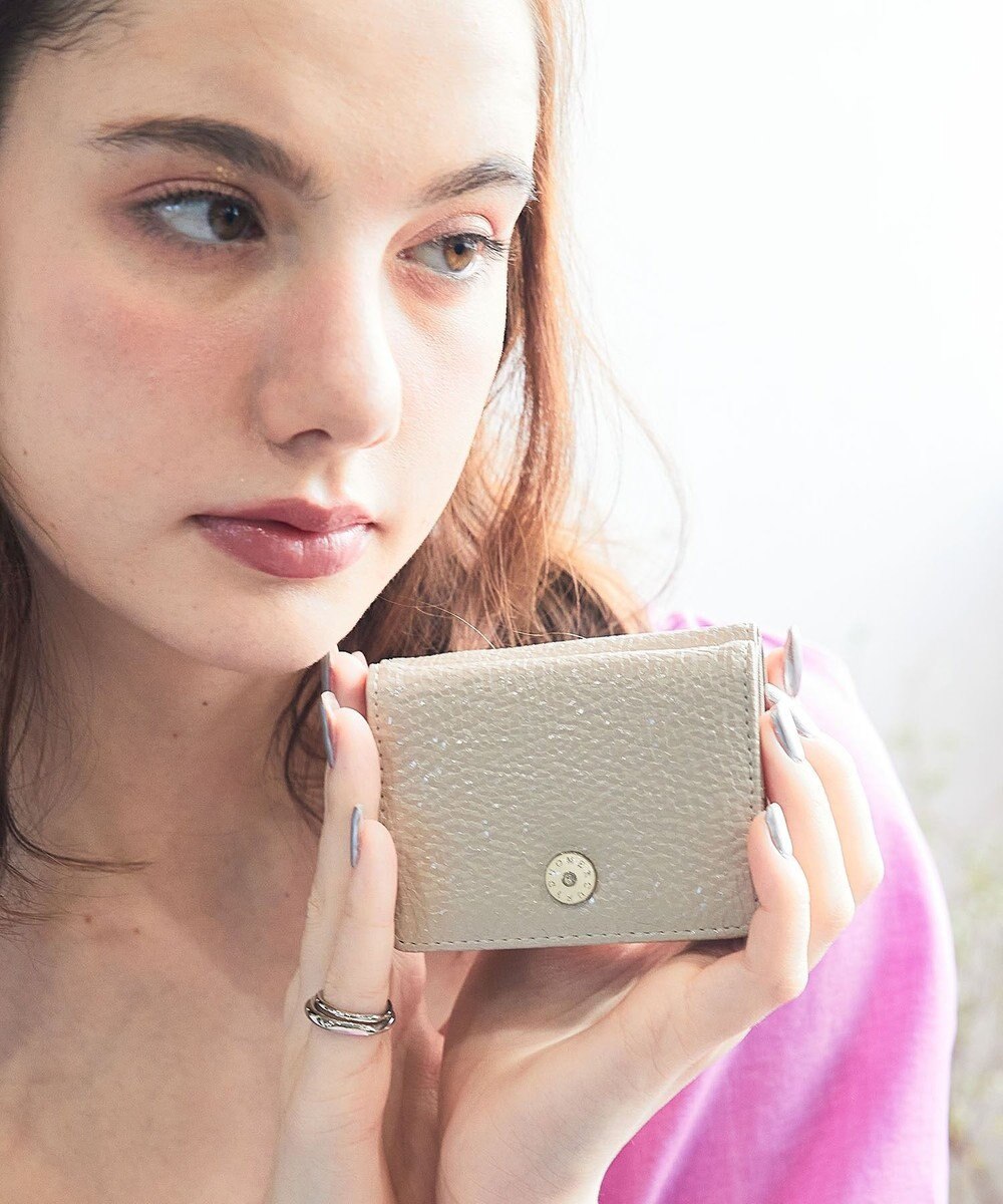 style code 【MERCURYDUO/マーキュリーデュオ】メタリッククラック調型押し　三つ折りミニ財布 