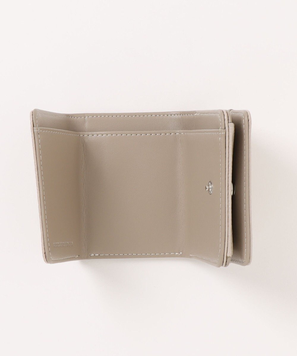 style code 【MERCURYDUO/マーキュリーデュオ】メタリッククラック調型押し　三つ折りミニ財布 