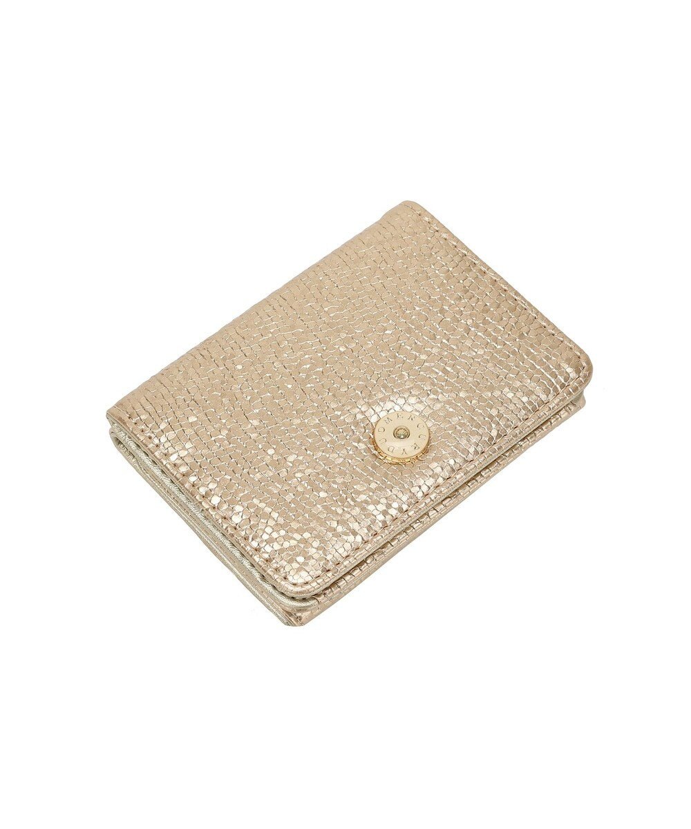 style code 【MERCURYDUO/マーキュリーデュオ】メタリッククラック調型押し　三つ折りミニ財布 