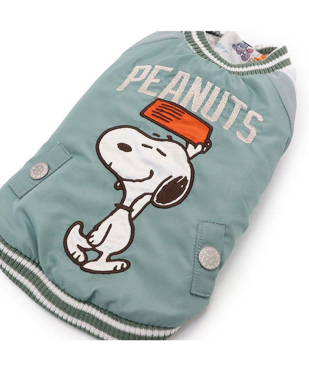 PET PARADISE スヌーピー 遠赤外線 スカジャン 《オリーブグリーン》 小型犬 