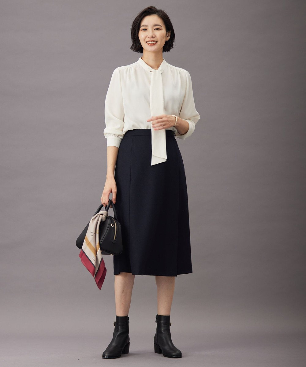 J.PRESS LADIES S 【洗える】ウールスムース スカート 