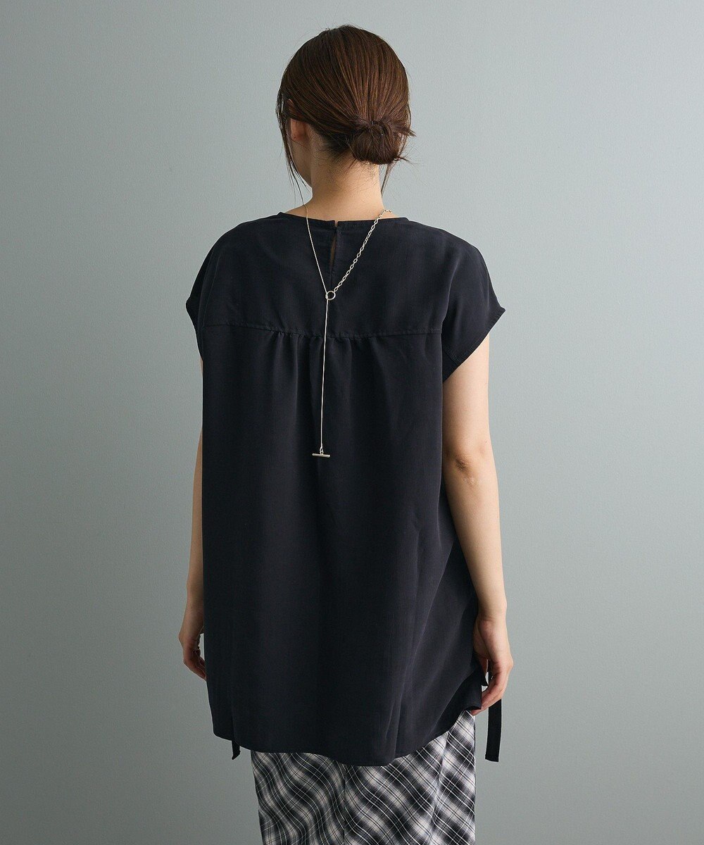 CRAFT STANDARD BOUTIQUE 布帛ウエストギャザー切替チュニック 