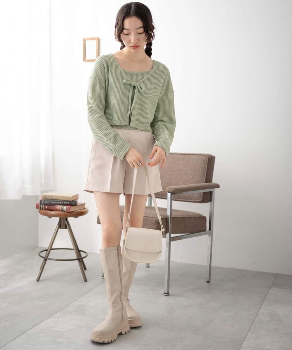 WEGO アンサンブルリボンカーデ 