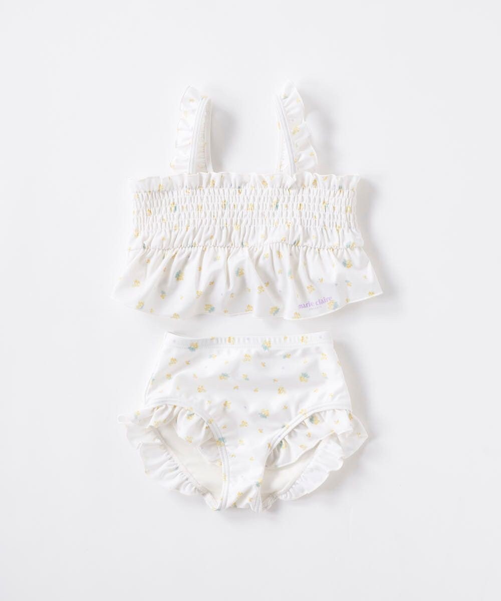 OP／FILA 【marie claire ENFANTS】シャーリングセパレート水着 