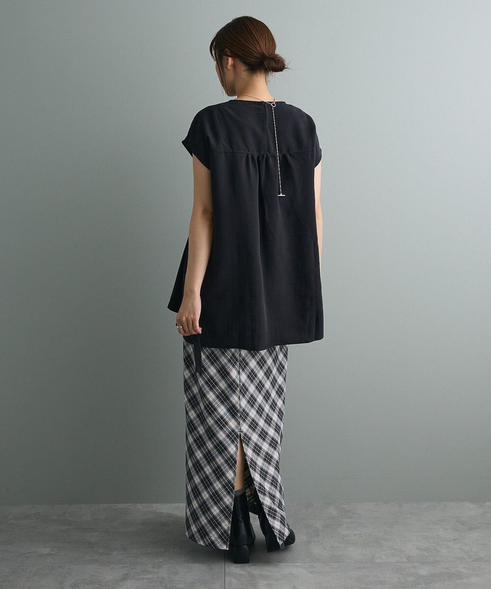 CRAFT STANDARD BOUTIQUE 布帛ウエストギャザー切替チュニック 