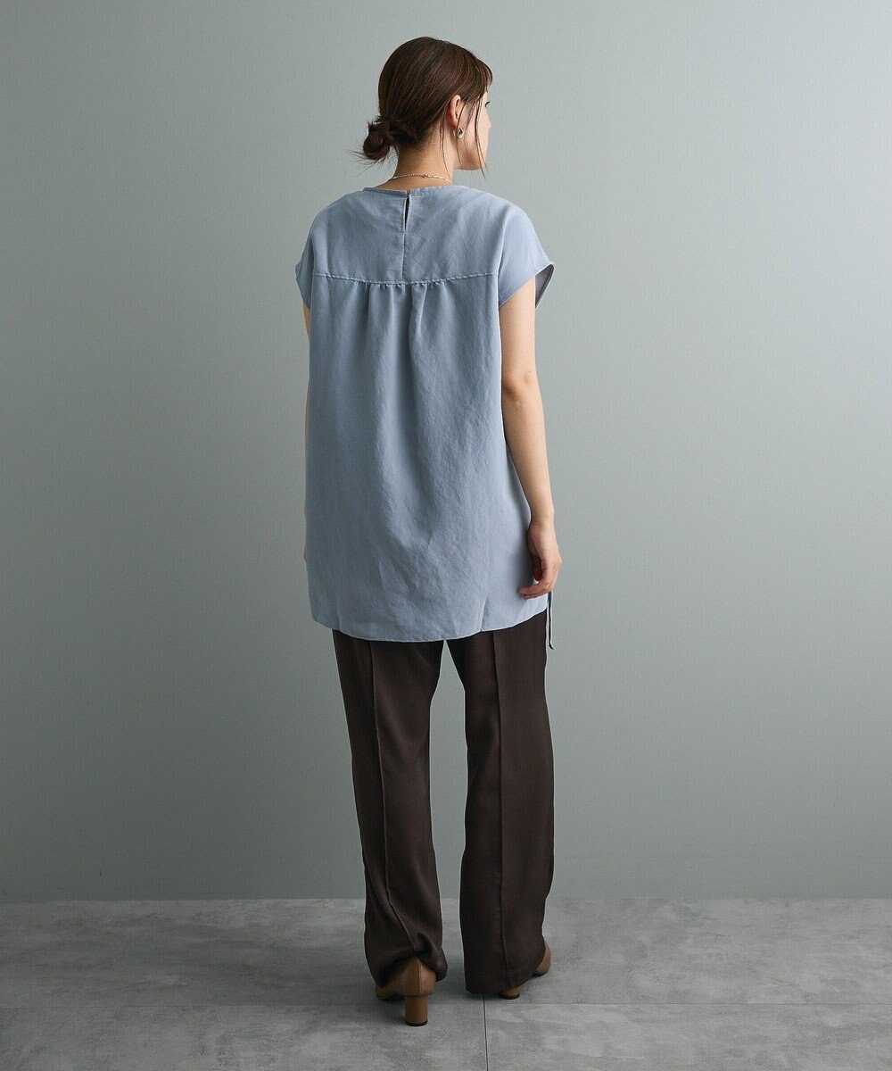 CRAFT STANDARD BOUTIQUE 布帛ウエストギャザー切替チュニック 