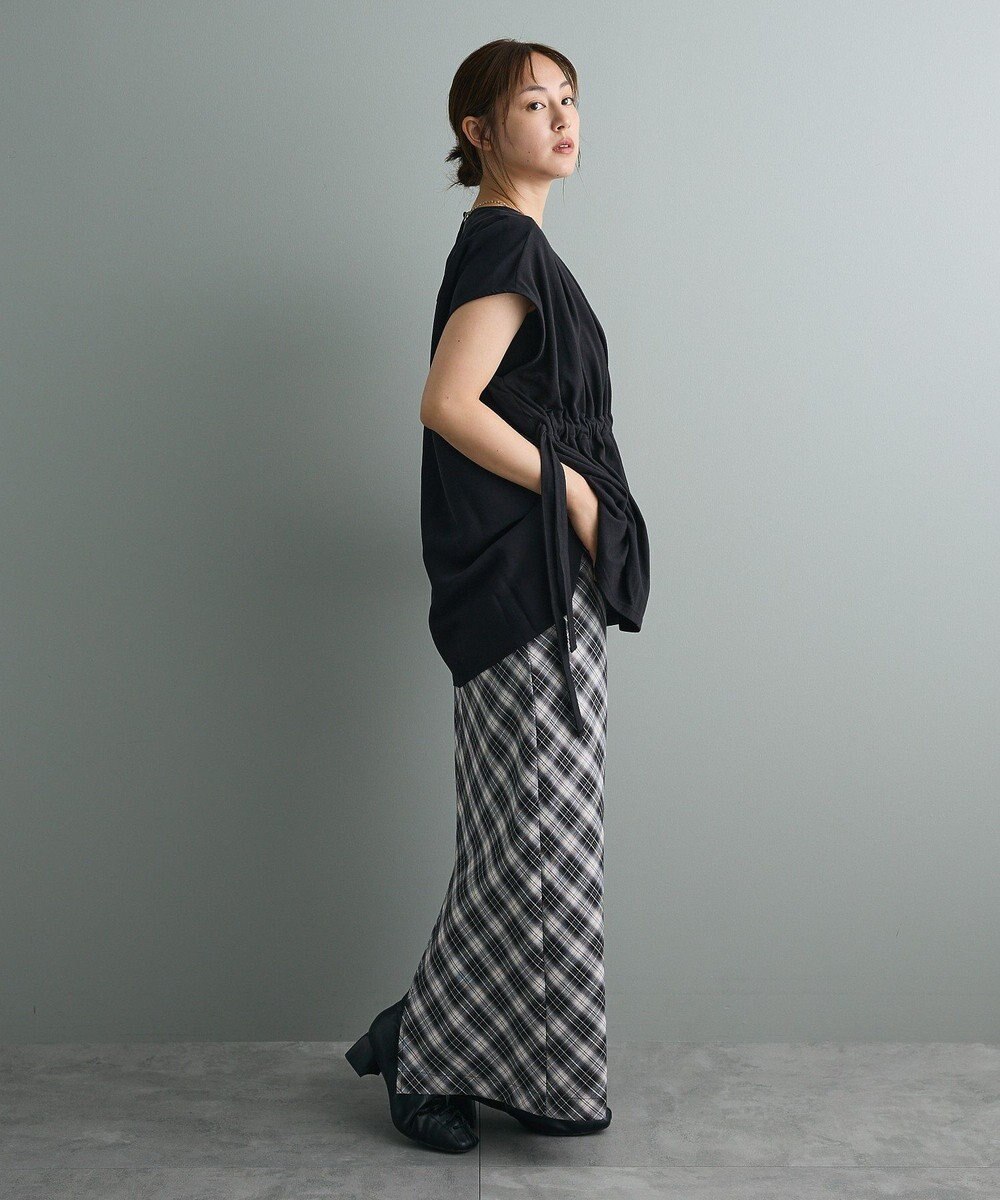 CRAFT STANDARD BOUTIQUE 布帛ウエストギャザー切替チュニック 