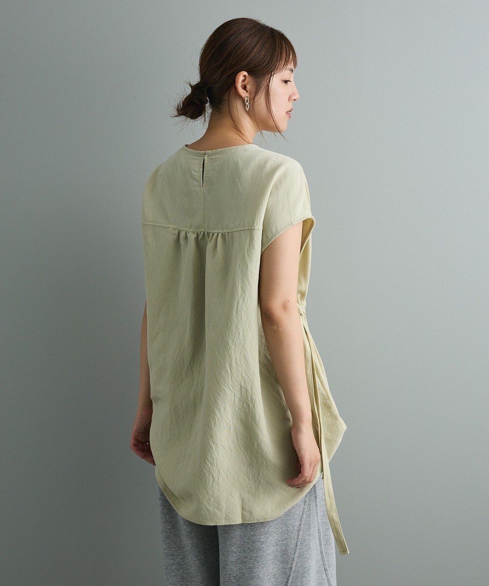 CRAFT STANDARD BOUTIQUE 布帛ウエストギャザー切替チュニック 