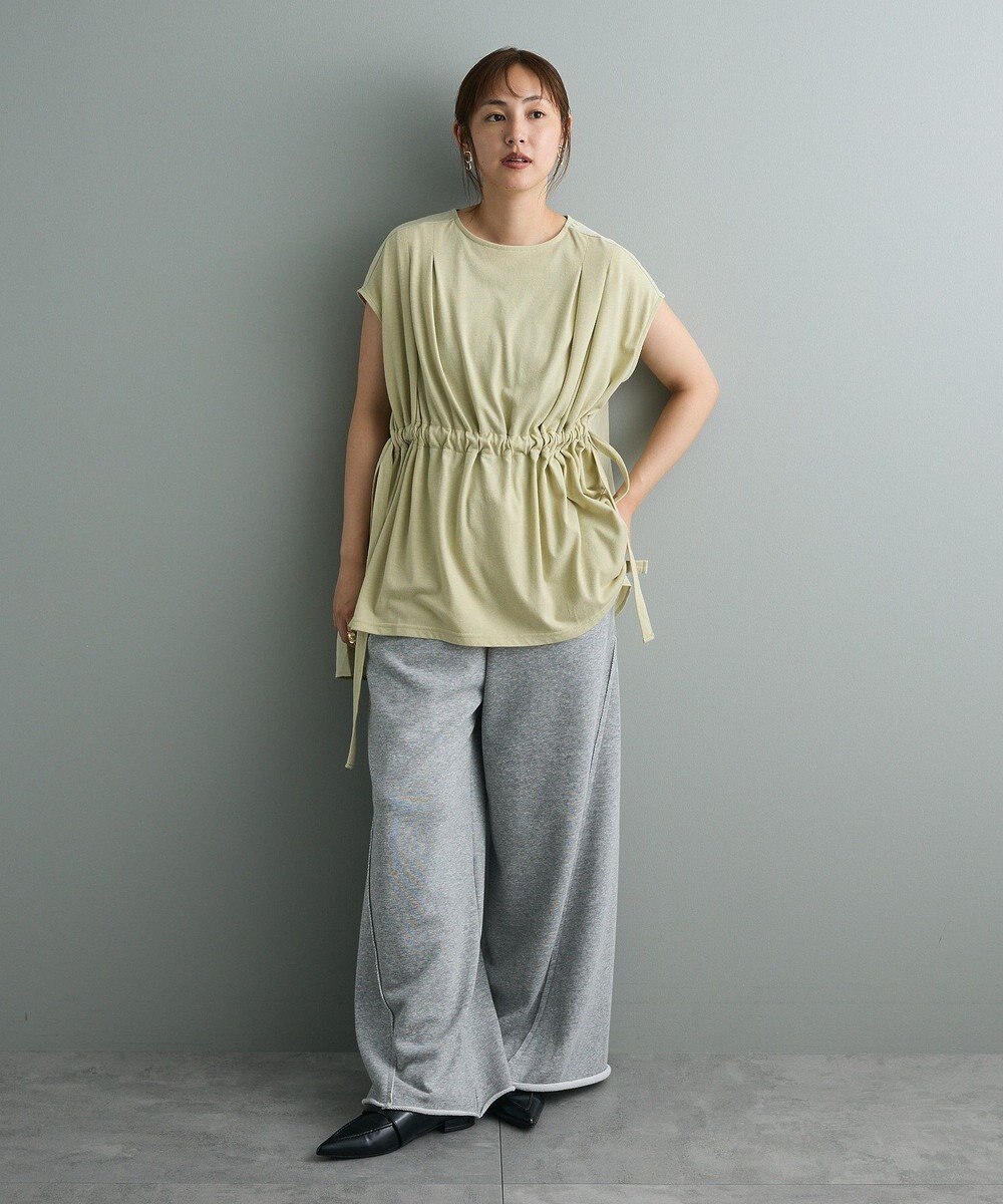 CRAFT STANDARD BOUTIQUE 布帛ウエストギャザー切替チュニック 