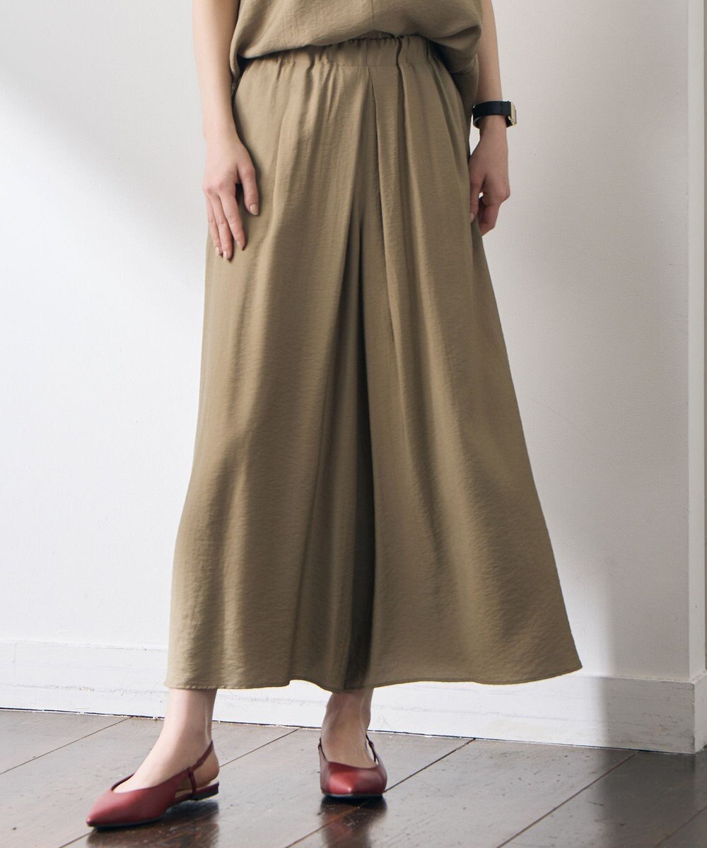 自由区 S 【セットアップ対応】エアリーツイルキュロット パンツ 