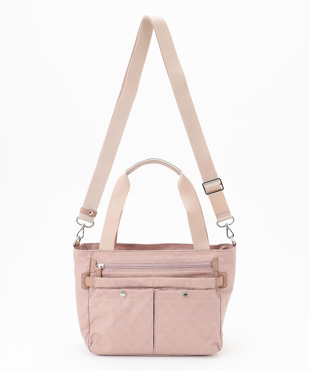 LA BAGAGERIE モノグラム　スクエアナイロントート 