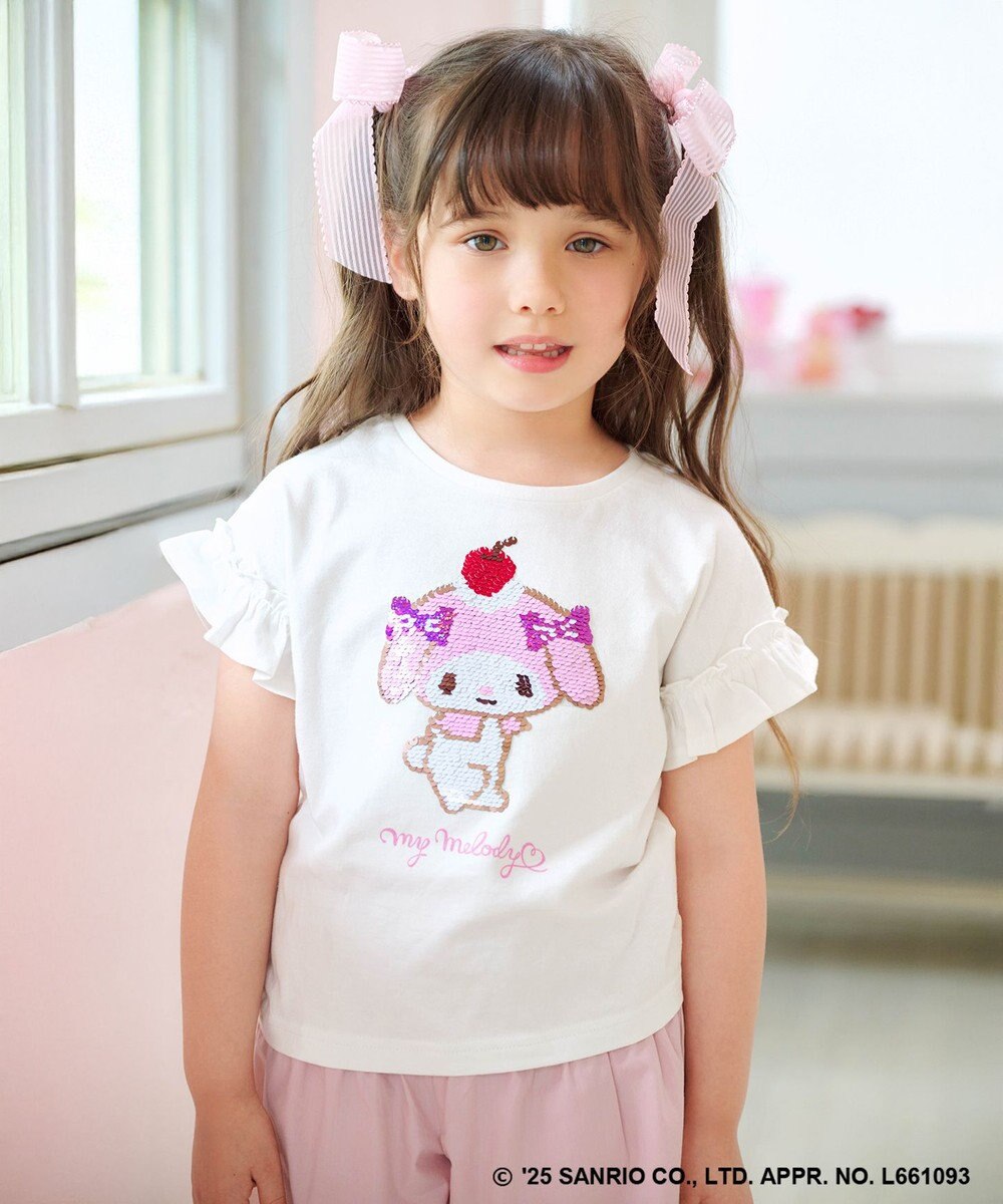 ANY KIDS 【any FAM ×サンリオキャラクターズ】ミラクルスパンコール Tシャツ 