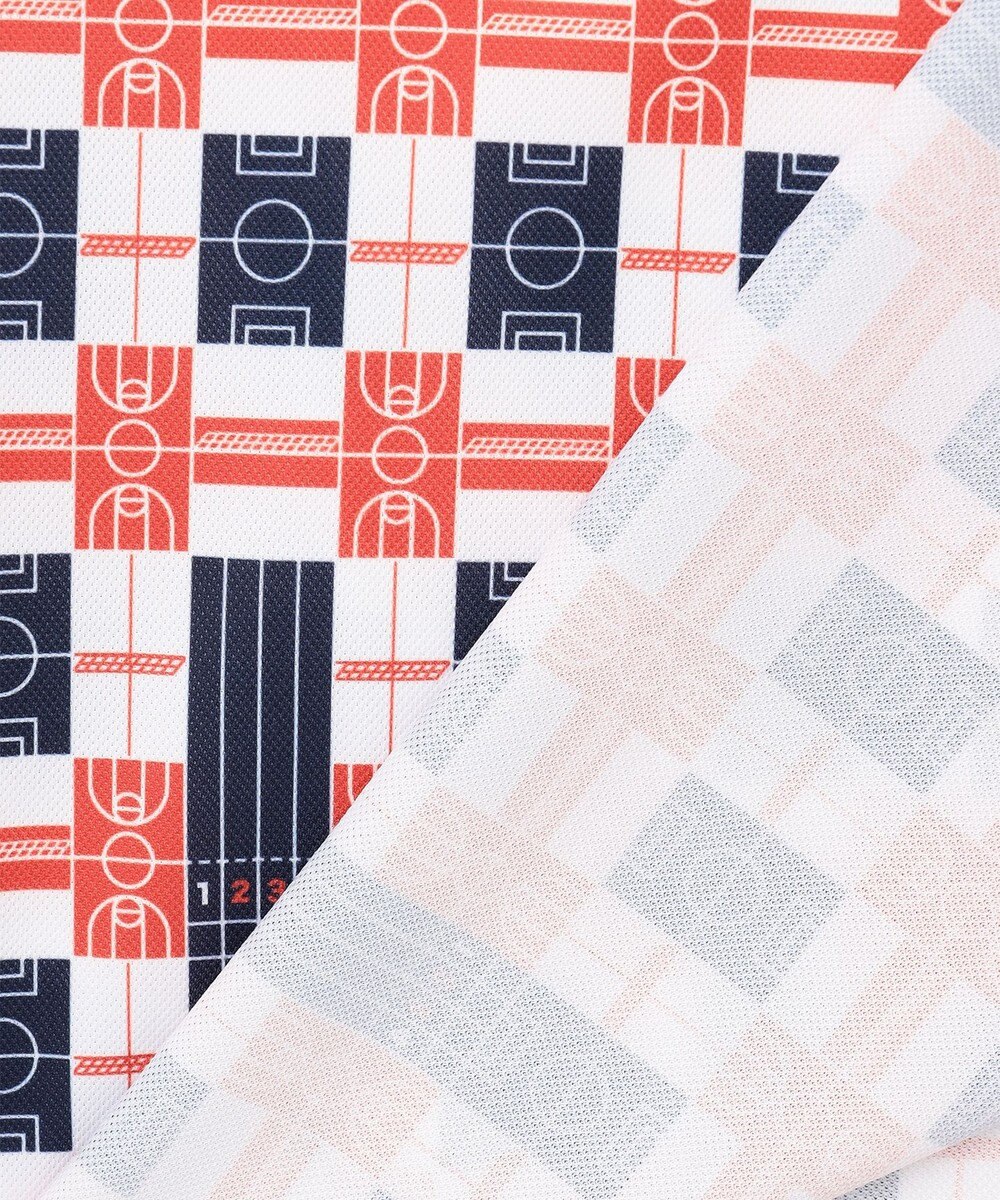 23区GOLF 【MEN】【吸水速乾/UVカット】フィールドチェック柄ポロシャツ 