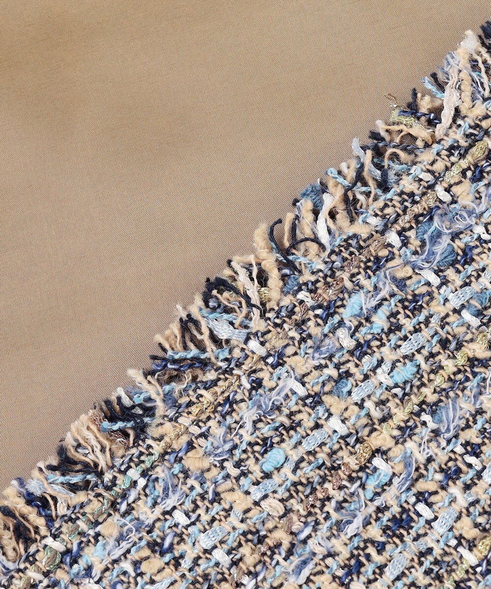 23区 GIOLICAツイード ノーカラー ジャケット 