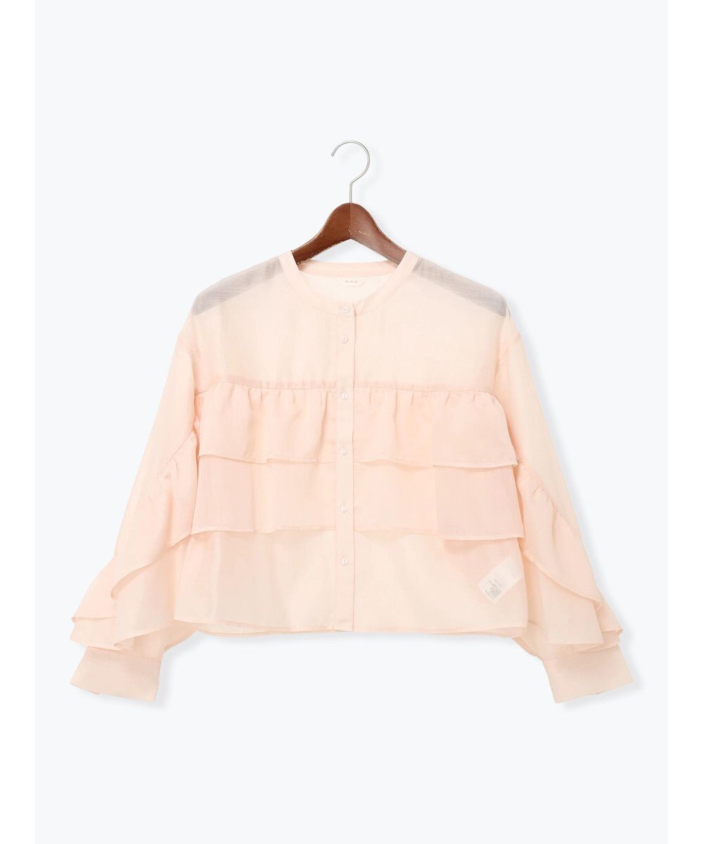 Te chichi シアーフリルティアードブラウス 