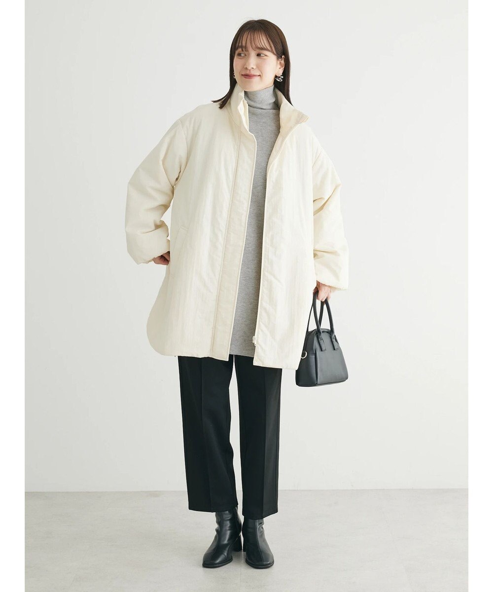 Green Parks 中わたスタンドカラーミドル丈ブルゾン 