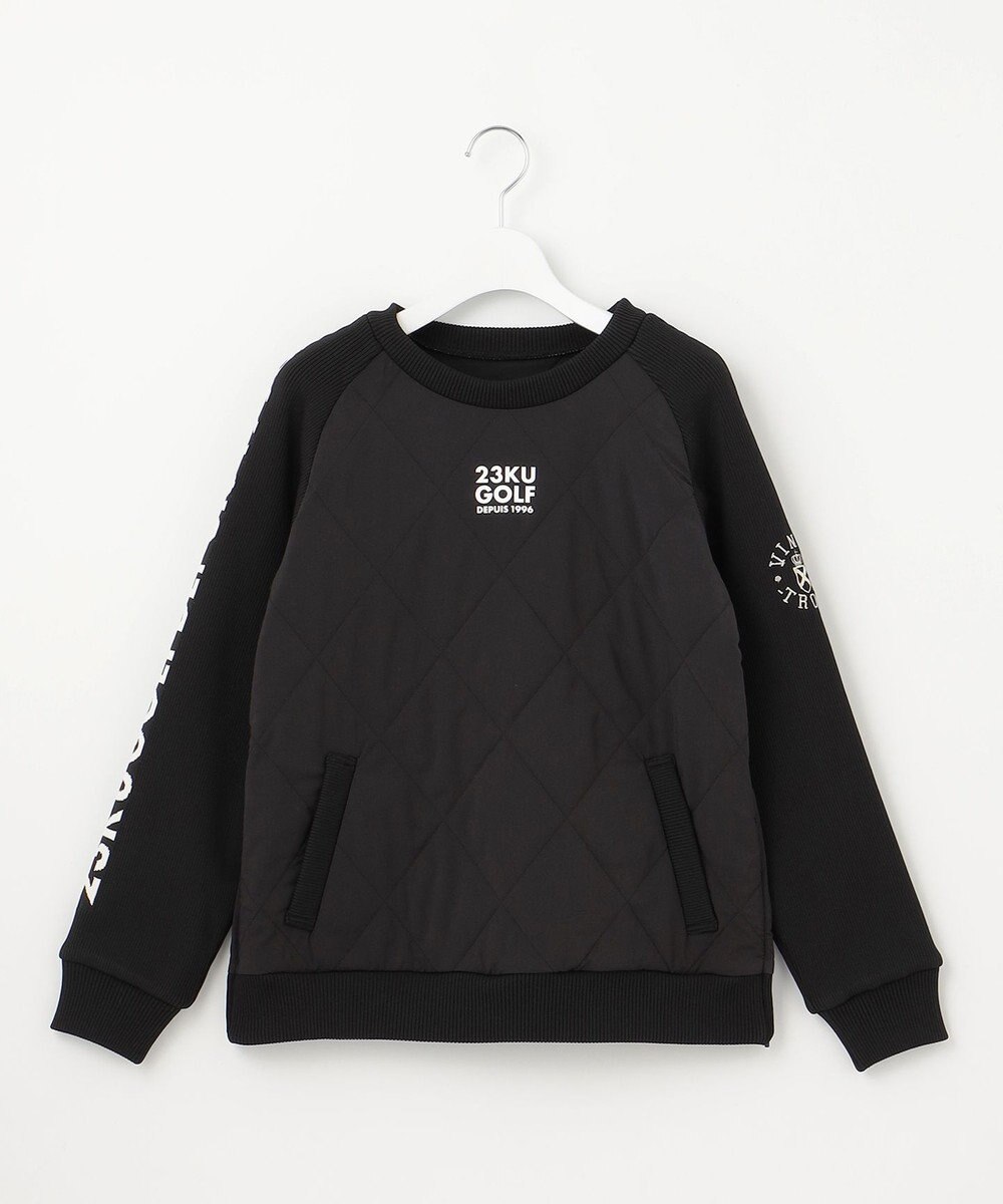 23区GOLF 【WOMEN】中綿キルトプルオーバー 着脱楽ちん 便利なポケット付 1枚で決まる 